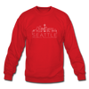Seattle, Washington Sweatshirt - Skyline Seattle Crewneck Sweatshirt - red