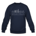 Sioux Falls, South Dakota Sweatshirt - Skyline Sioux Falls Crewneck Sweatshirt - navy