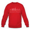 Sioux Falls, South Dakota Sweatshirt - Skyline Sioux Falls Crewneck Sweatshirt - red