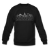 Savannah, Georgia Sweatshirt - Skyline Savannah Crewneck Sweatshirt - black