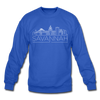 Savannah, Georgia Sweatshirt - Skyline Savannah Crewneck Sweatshirt - royal blue