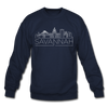 Savannah, Georgia Sweatshirt - Skyline Savannah Crewneck Sweatshirt - navy