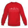 Savannah, Georgia Sweatshirt - Skyline Savannah Crewneck Sweatshirt - red