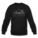 St. Louis, Missouri Sweatshirt - Skyline St. Louis Crewneck Sweatshirt - black