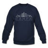 Tampa, Florida Sweatshirt - Skyline Tampa Crewneck Sweatshirt - navy