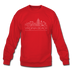 Virginia Beach, Virginia Sweatshirt - Skyline Virginia Beach Crewneck Sweatshirt - red