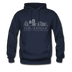 Albuquerque, New Mexico Hoodie - Skyline Albuquerque Crewneck Hooded Sweatshirt - navy
