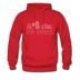 Albuquerque, New Mexico Hoodie - Skyline Albuquerque Crewneck Hooded Sweatshirt - red