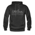 Baltimore, Maryland Hoodie - Skyline Baltimore Crewneck Hooded Sweatshirt - charcoal gray