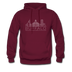 Buffalo, New York Hoodie - Skyline Buffalo Crewneck Hooded Sweatshirt - burgundy