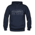 Anchorage, Alaska Hoodie - Skyline Anchorage Crewneck Hooded Sweatshirt - navy
