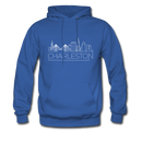 Charleston, South Carolina Hoodie - Skyline Charleston Crewneck Hooded Sweatshirt - royal blue