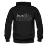 Charleston, South Carolina Hoodie - Skyline Charleston Crewneck Hooded Sweatshirt - black