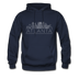 Atlanta, Georgia Hoodie - Skyline Atlanta Crewneck Hooded Sweatshirt - navy