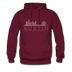 Austin, Texas Hoodie - Skyline Austin Crewneck Hooded Sweatshirt - burgundy