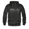 Austin, Texas Hoodie - Skyline Austin Crewneck Hooded Sweatshirt - charcoal gray