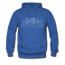 Birmingham, Alabama Hoodie - Skyline Birmingham Crewneck Hooded Sweatshirt - royal blue