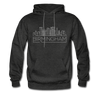 Birmingham, Alabama Hoodie - Skyline Birmingham Crewneck Hooded Sweatshirt - charcoal gray