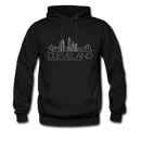 Cleveland, Ohio Hoodie - Skyline Cleveland Crewneck Hooded Sweatshirt - black