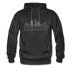 Cleveland, Ohio Hoodie - Skyline Cleveland Crewneck Hooded Sweatshirt - charcoal gray