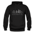 Charlotte, North Carolina Hoodie - Skyline Charlotte Crewneck Hooded Sweatshirt - black