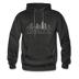 Charlotte, North Carolina Hoodie - Skyline Charlotte Crewneck Hooded Sweatshirt - charcoal gray