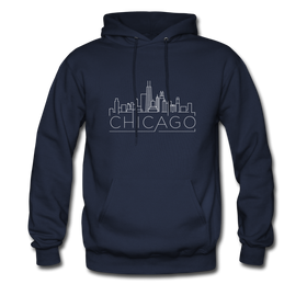 Chicago, Illinois Hoodie - Skyline Chicago Hooded Sweatshirt