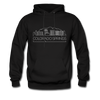 Colorado Springs, Colorado Hoodie - Skyline Colorado Springs Crewneck Hooded Sweatshirt - black