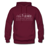 Colorado Springs, Colorado Hoodie - Skyline Colorado Springs Crewneck Hooded Sweatshirt - burgundy