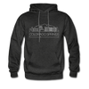 Colorado Springs, Colorado Hoodie - Skyline Colorado Springs Crewneck Hooded Sweatshirt - charcoal gray