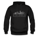 Columbus, Ohio Hoodie - Skyline Columbus Crewneck Hooded Sweatshirt - black
