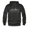 Columbus, Ohio Hoodie - Skyline Columbus Crewneck Hooded Sweatshirt - charcoal gray