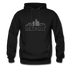 Detroit, Michigan Hoodie - Skyline Detroit Crewneck Hooded Sweatshirt - black