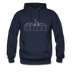 Dallas, Texas Hoodie - Skyline Dallas Crewneck Hooded Sweatshirt - navy