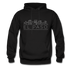 El Paso, Texas Hoodie - Skyline El Paso Crewneck Hooded Sweatshirt - black