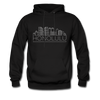 Honolulu, Hawaii Hoodie - Skyline Honolulu Crewneck Hooded Sweatshirt - black