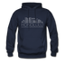 Honolulu, Hawaii Hoodie - Skyline Honolulu Crewneck Hooded Sweatshirt - navy