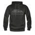 Honolulu, Hawaii Hoodie - Skyline Honolulu Crewneck Hooded Sweatshirt - charcoal gray