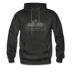 Indianapolis, Indiana Hoodie - Skyline Indianapolis Crewneck Hooded Sweatshirt - charcoal gray