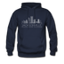 Jacksonville, Florida Hoodie - Skyline Jacksonville Crewneck Hooded Sweatshirt - navy