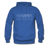 Juneau, Alaska Hoodie - Skyline Juneau Crewneck Hooded Sweatshirt - royal blue