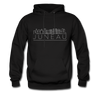 Juneau, Alaska Hoodie - Skyline Juneau Crewneck Hooded Sweatshirt - black