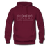Juneau, Alaska Hoodie - Skyline Juneau Crewneck Hooded Sweatshirt - burgundy