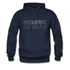Juneau, Alaska Hoodie - Skyline Juneau Crewneck Hooded Sweatshirt - navy