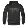 Juneau, Alaska Hoodie - Skyline Juneau Crewneck Hooded Sweatshirt - charcoal gray