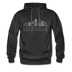 Louisville, Kentucky Hoodie - Skyline Louisville Crewneck Hooded Sweatshirt - charcoal gray