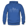 Memphis, Tennessee Hoodie - Skyline Memphis Crewneck Hooded Sweatshirt - royal blue