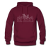 Memphis, Tennessee Hoodie - Skyline Memphis Crewneck Hooded Sweatshirt - burgundy