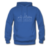Las Vegas, Nevada Hoodie - Skyline Las Vegas Crewneck Hooded Sweatshirt - royal blue