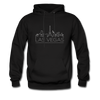 Las Vegas, Nevada Hoodie - Skyline Las Vegas Crewneck Hooded Sweatshirt - black